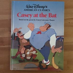 Walt Disney's Casey at the Bat Hardcover Book - Light Blue Cover